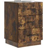  Nočna omarica Dimljen hrast 43 x 41 x 63,5 cm Inženirski les, (5000210007) | Shoptok.si