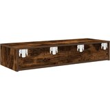 vidaXL Zidna polica s ladicama dimljeni hrast 100x36x19 cm | shoptok.hr