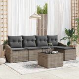  Set sofe s jastukom s pohranom 6 pcs Svijetlo siva poliratan | Eponuda.ba