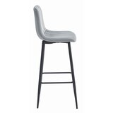 Brandless POZZA hocker - srebrno siv žamet / črne noge x 1, (22060696) | Shoptok.si