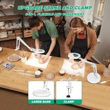 NOEVSBIG 2v1 LED 5kratno povečevalna namizna svetilka z objemko | Shoptok.si