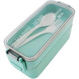 Prenosna lunch box posoda za hrano 750ML + pribor zelena Cene