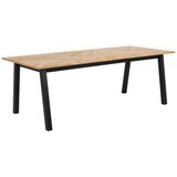Livetastic JEDILNA MIZA, furnirano hrast črna, barve hrasta | Shoptok.si