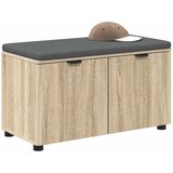  Klupa za hodnik s jastukom Sonoma hrast 80 x 38 x 46 cm | shoptok.hr