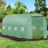 Vrtni tunelski staklenik 4 × 2 × 2 m, 8 m², metalna konstrukcija, UV folija, 2 ulaza | shoptok.hr