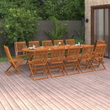  13-dijelni vrtni blagovaonski set 280x90x75 cm bagremovog drva | shoptok.hr