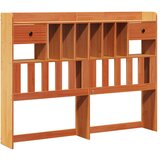 Krevet s regalom za knjige bez madraca 140 x 190 cm od borovine | Eponuda.ba