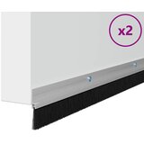  Držač četke za vrata 2 pcs Srebrno 100 cm Aluminijski legura | shoptok.hr