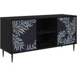 vidaXL TV ormar DOKKUM 102 x 33 x 51 cm Crni hrast Konstruirano drvo - Plavi afti uzorak | shoptok.hr