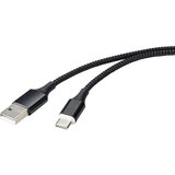 Renkforce USB kabel USB 2.0 USB-A vtič\, USB-C® vtič 1.00 m črna magnetni vtič RF-4746076, (20415778) | Shoptok.si
