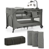 Kinderkraft prenosivi krevetac joy 2 dark gray sa dodatcima | ePonuda.com