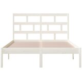  Okvir za krevet od masivne borovine bijeli 140 x 200 cm | shoptok.hr