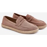 Boto Men's Moccasins With Braiding Dark Beige Fiamar | Shoptok.si