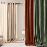 Douceur d intérieur Svetlo rjava bouclé zavesa 140x260 cm Winona – | Shoptok.si