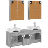  Set ormarića za kupaonicu 5 kom. Siva Sonoma Konstruirano drvo | shoptok.hr