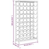  Za vino za 45 boca crni 54 x 18 x 100 cm kovano željezo | shoptok.hr