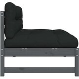  Srednja sofa sivi 120x80 cm od masivne borovine | shoptok.hr