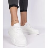 D/CEO marka niezdefiniowana White women's sneakers with a thick sole Rossio | Shoptok.si