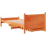 Okvir kreveta bez madraca voštano smeđi 100x200 cm od borovine | shoptok.hr