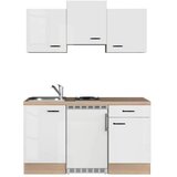 Flex-Well Majhna Kuhinja Z Aparati Valero, Bela, Barva Hrasta | Shoptok.si