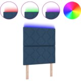  Vzglavje z LED lučmi z vzglavjem Modra 80 cm blago, (5000043908) | Shoptok.si