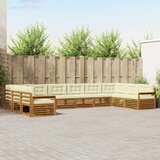  Setovi sofa 8 pcs Prirodna i krem Čvrsto drvo akacije | shoptok.hr