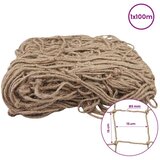  Mreža za potporu biljaka od jute Prirodna 1 x 100 m 100% Jut - 1 x 100 m | shoptok.hr