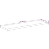 vidaXL Namizna plošča 140x40x2,5 cm pravokotna akacija naraven rob | Shoptok.si