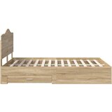  Konstrukcija postelje Sonoma hrast 150 x 200 cm Konstruiran les, (5000102511) | Shoptok.si