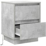  Noćni ormar s ladicama 2 pcs Betonski sivi 39 x 34,5 x 50 cm | shoptok.hr
