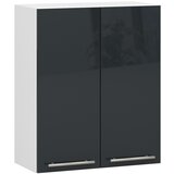 AKORD VISIČNI KUHINJSKI KABINET OLIVIA V 60cm BELO-GRAFITNI SIJAJ H720, (21713582) Cene