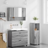  Set namještaja za kupaonicu 3 kom. Siva Sonoma | shoptok.hr