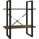 Maison Chic Knjižna omara - Knjižni regal 2-nadstropna rjav hrast 60x30x70 cm konstr. les, (21725421) Cene