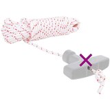 vidaXL Pokretno uže bijelo i crveno Ø4 mm 10 m najlon | shoptok.hr