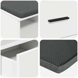  Haldna klop z blazino s predalom Bela 80 x 38 x 46 cm, (5000155625) | Shoptok.si