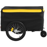 Prikolica za bicikl crno-žuta 30 kg željezna | shoptok.hr