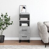 vidaXL Komoda betonsko siva 34,5x34x90 cm inženirski les | Shoptok.si