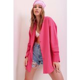 Trend Alaçatı Stili Shirt - Pink - Relaxed fit Cene