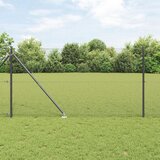 vidaXL zavarena žičana ograda s 13 špica Siva 1.4x50 m čelik | shoptok.hr