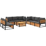  9-dijelna set vrtnih sofa s jastucima masivno bagremovo drvo | shoptok.hr