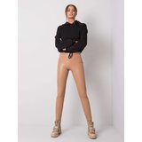 RUE PARIS Leggings-RV-LG-6007.11-dark beige | ePonuda.com
