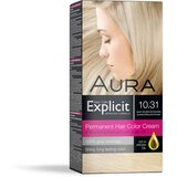 Aura EKSPLICIT Boja za kosu 10.31 NOVA zlatno pepeljasto plava Cijene