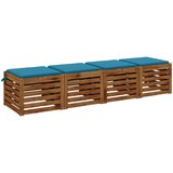  Jastučići za sjedenje SOEST 4 kom. 100% poliester Svjetloplava | Shoptok.si