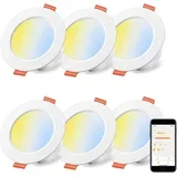 6X/x pametni LED vgradni reflektorji, 8W, Alexa kompatibilni