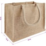  Torbe od jute 10 Prirodna 26 x 22 x 14 cm 100% Jut Slike