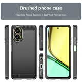 Techsuit Carbon Silicone maska za Realme C67 4G – crna | shoptok.hr