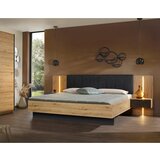 Rauch Möbel posteljna garnitura 180 cm x 200 cm , tekstil, leseni material črna, hrast artisan | Shoptok.si