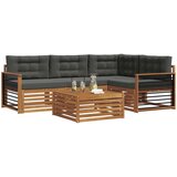  Set vanjskih sofa 5 kom. Prirodna i antracit | shoptok.hr