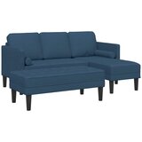  Set sofe s jastukom 2 pcs Plava Poliester | shoptok.hr