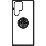 AVIZAR Samsung Galaxy S22 Ultra Finger Ring Ovitek - Matirana hrbtna stran proti prstnim odtisom, združljivo z magnetnim stojalom - Crna, (20632736) | Shoptok.si